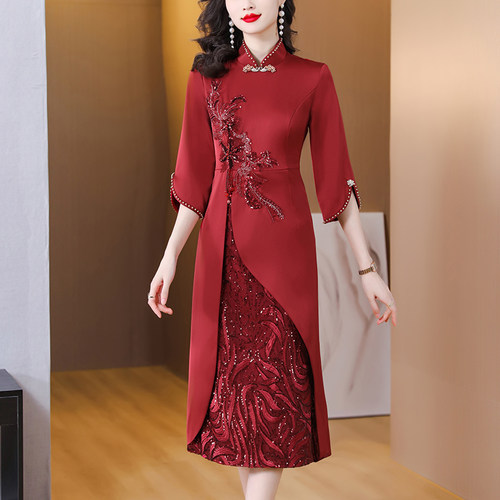 囍事晚宴名媛礼服旗袍结婚