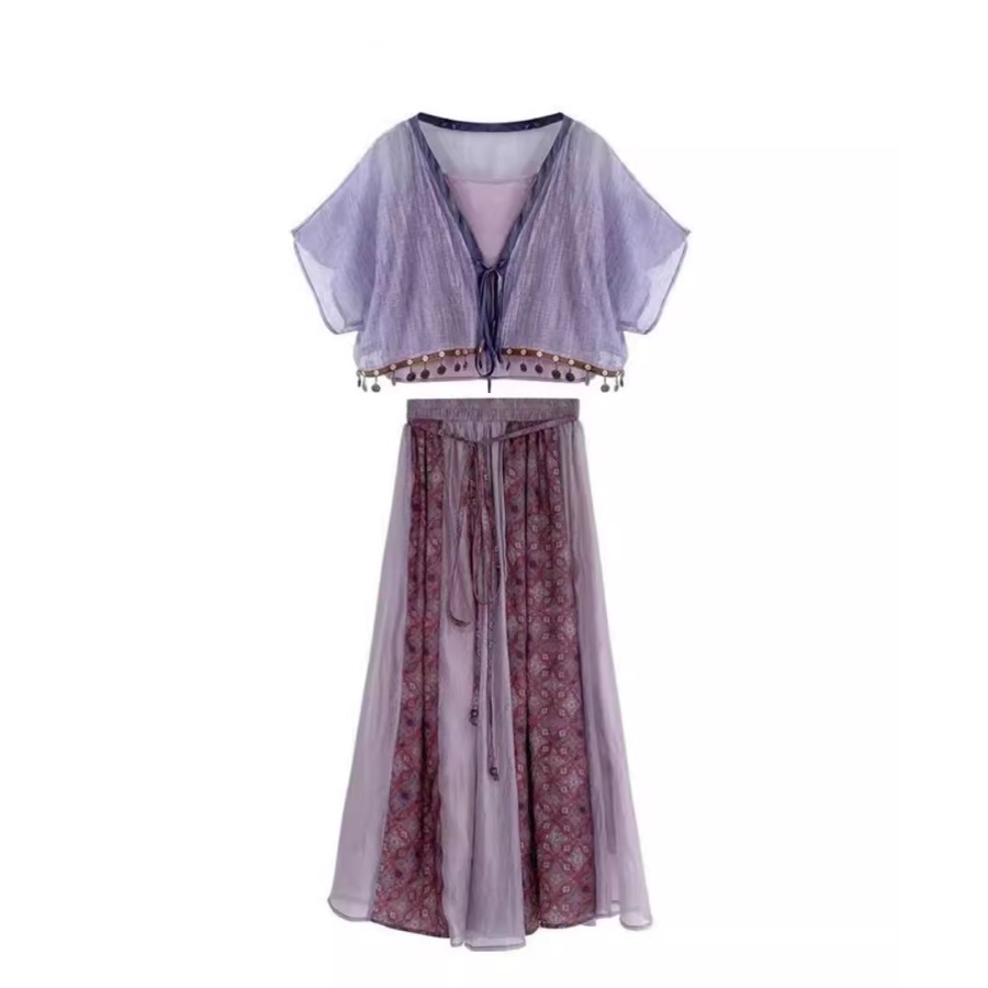 藤萝紫复古温柔改良元素异域风情