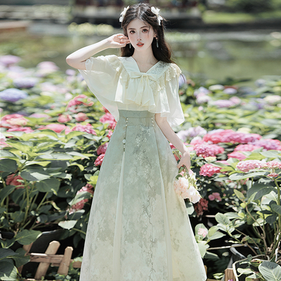 连衣裙汉元素套装春夏装