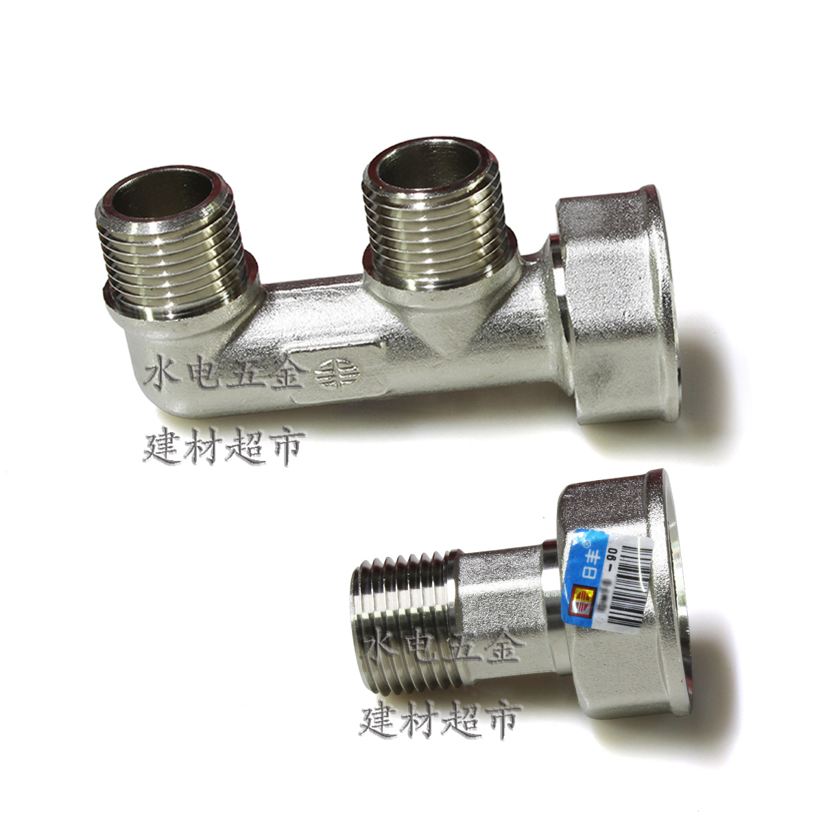 广东佛山日丰燃气接头F型三通/燃气表接头(镍)M30X2