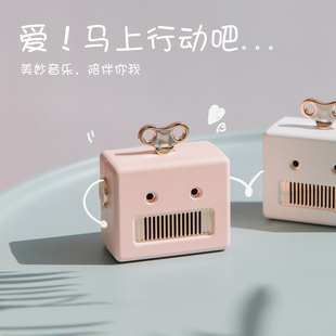 VOIA少女心蓝牙音箱无线迷你可爱便携式低音炮家用创意小音响情人礼物高音质小型mini手机微信收账语音播报器