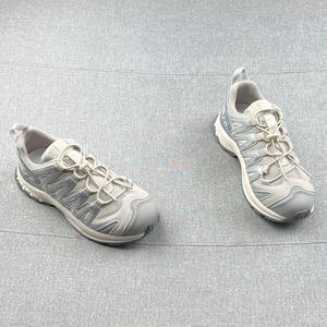 真皮网面透气防滑户外鞋女登山鞋2025年春款软面厚底运动休闲鞋