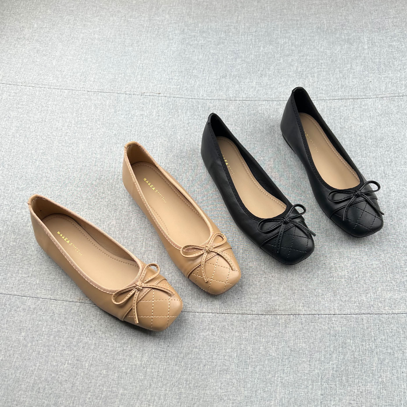 韩版软面蝴蝶鞋浅口方头平跟单鞋女2026春款法式平底工作鞋船鞋,女鞋,浅口单鞋,淘宝优惠券,粉丝福利购,淘宝优惠卷