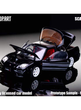 TopArt 1:64  HONDA 本田NSX-R（NA2） 合金收藏车模 全开模型