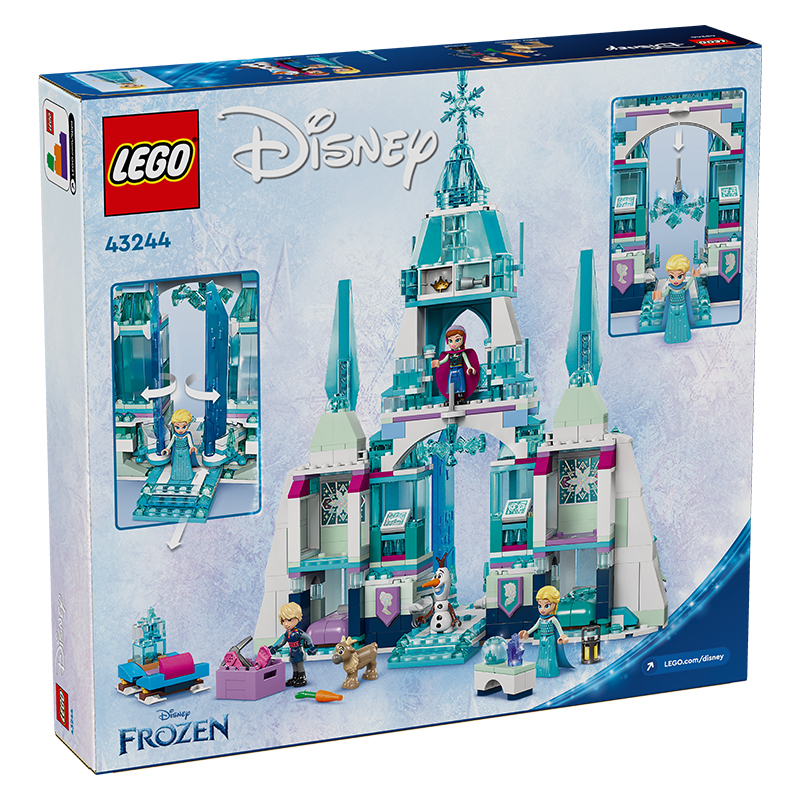 LEGO乐高43244艾莎冰雪宫殿