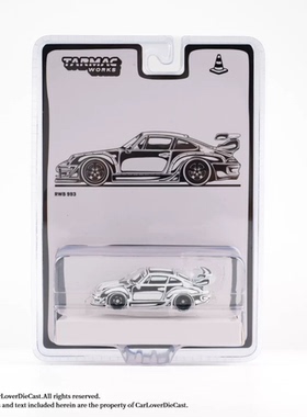 TW 1:64 保时捷RWB 993 二次元涂装 黑色白线 仿真合金汽车模型