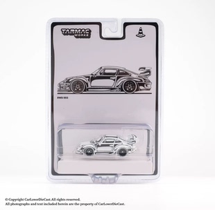 TW 1:64 保时捷RWB 993 二次元涂装 黑色白线 仿真合金汽车模型