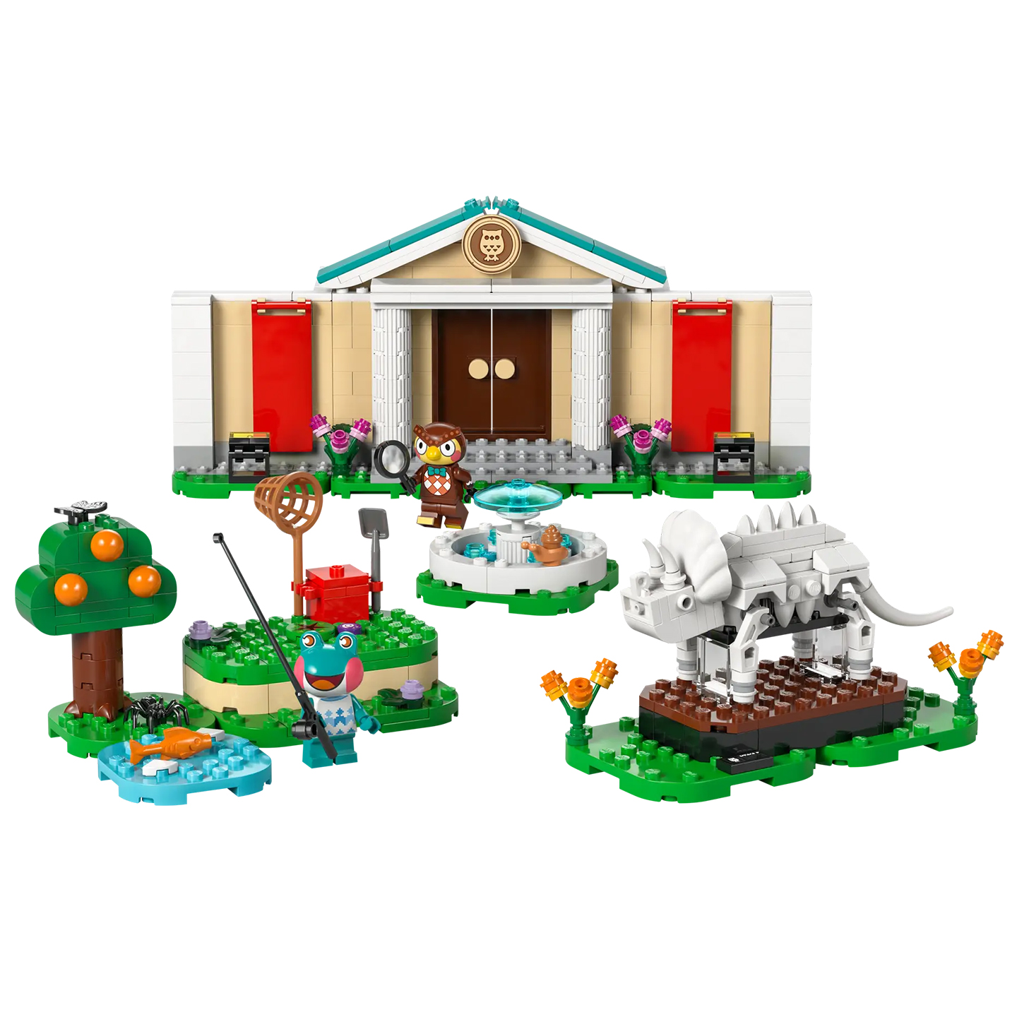 LEGO乐高动物森友会系列77056傅达与森林博物馆益智积木拼装玩具