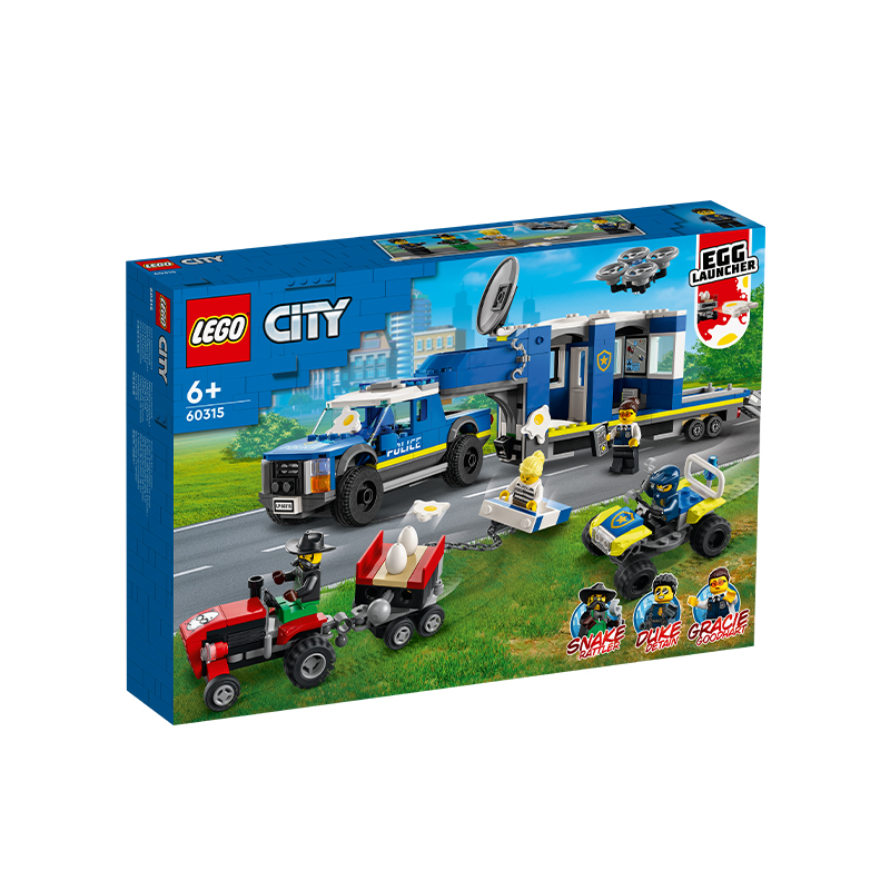 【新品】乐高积木城市city系列60315警用指挥车男孩拼装玩具礼物