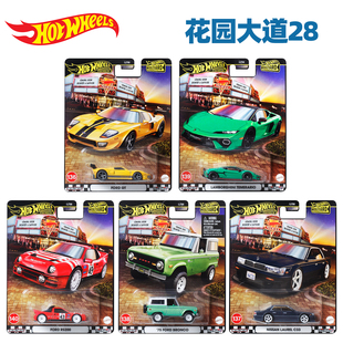 风火轮合金小车收藏车模花园大道28金标福特日产兰博基尼