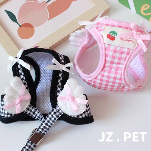 宠物泰迪比熊猫咪狗狗遛狗绳牵引绳狗链子小型幼犬外出翅膀胸背带