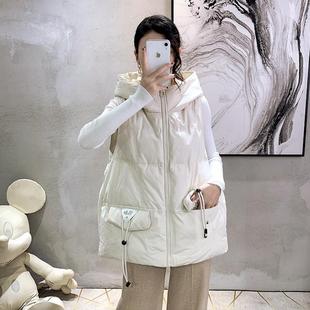 欧洲站2025秋冬新款韩版时尚马夹羽绒服女小个子马甲短外套欧货潮