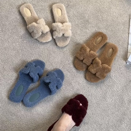 皮毛一体~慵懒随性泰迪熊毛毛拖