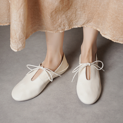 手工羊皮~巨软两穿芭蕾舞单鞋女