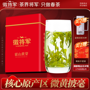徽将军将白正宗雨前霍山黄芽2025新茶250g安徽春茶原产地黄茶茶叶