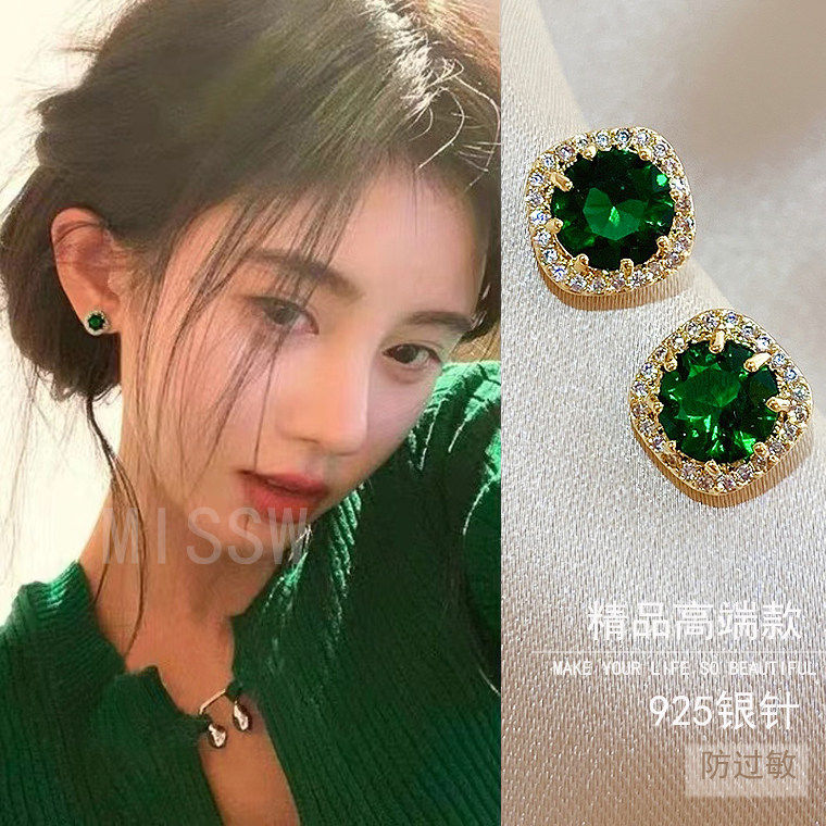 S925纯银针耳钉无耳洞耳夹