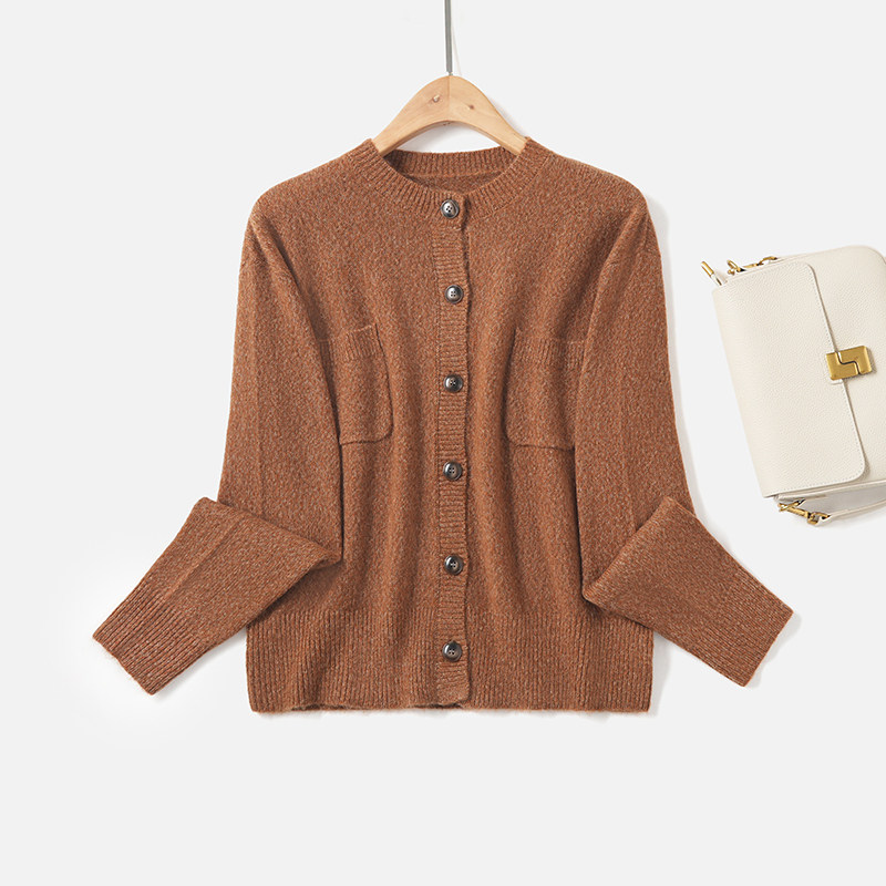 圆领贴袋羊毛针织开衫,女装/女士精品,毛针织衫,淘宝优惠券,粉丝福利购,淘宝优惠卷