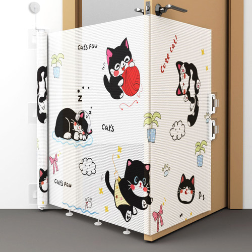 防底部钻宠物伸缩门栏免打孔围栏