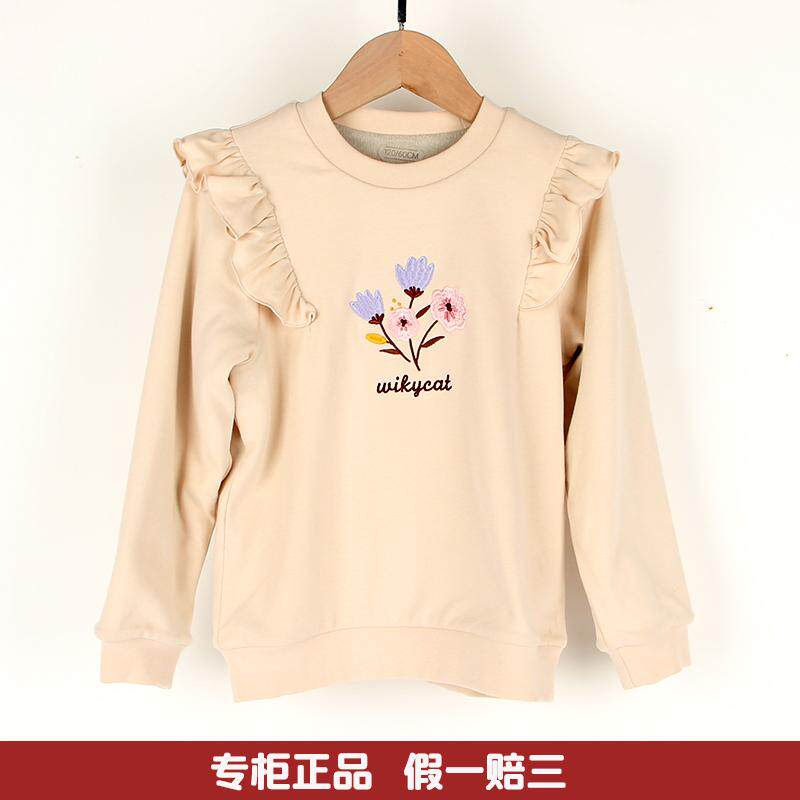 威奇猫女童加厚加绒卫衣棉服套头刺绣德绒蚕丝校服神器892C182