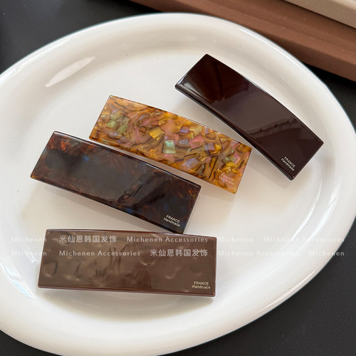 仙恩发夹醋酸复古加厚弹簧夹