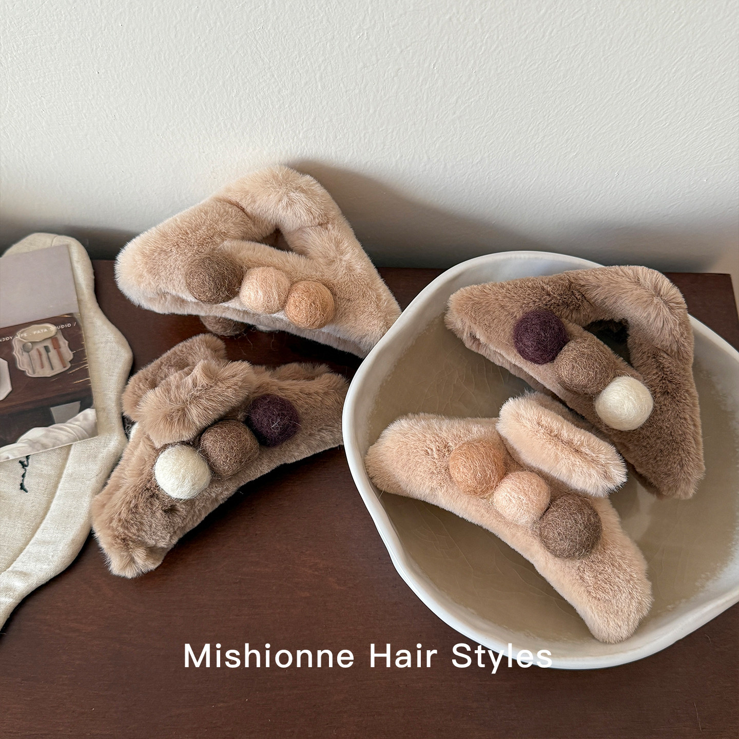 仙恩韩国气质简约毛绒鲨鱼夹秋冬氛围感毛球大号盘发抓ins慵懒风,饰品/流行首饰/时尚饰品新,发饰,淘宝优惠券,粉丝福利购,淘宝优惠卷