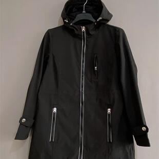 美单Ar*大码女装防风防水连帽风衣夹克衫hooded Jacket