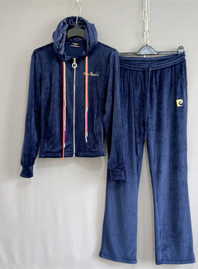 大码女装连帽卫衣运动服两件套