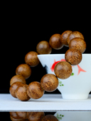 天然保真 越南芽庄土沉老料沉香手串沉水浮16mm 14颗男女佛珠手链