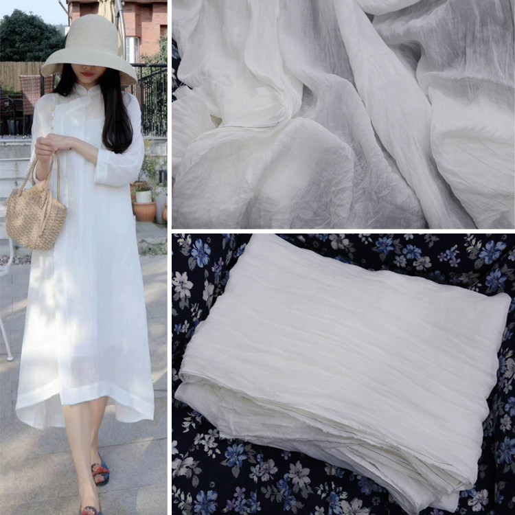 褶皱服装棉麻肌理面料
