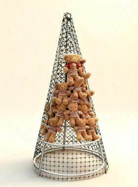 圣诞树新款金属框架歪脖子树diy可收纳支持定制圣诞氛围装饰商场