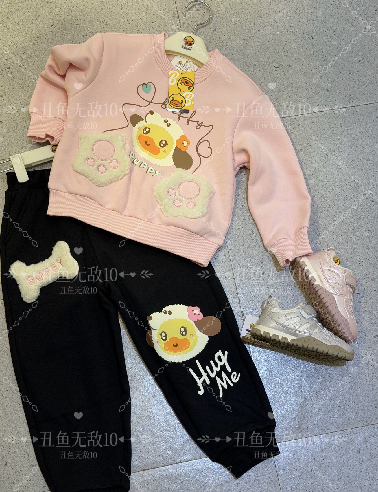 清仓小黄鸭童装大女童加绒纯棉卫衣秋冬保暖内搭5631597长袖童装