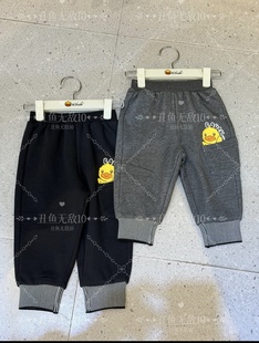 秋冬保暖裤 束腿男女宝宝休闲裤 5663118加绒裤 特B.Duck小黄鸭正品