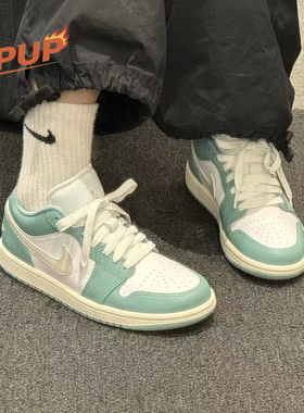 Air Jordan AJ1 Low米白棕粉耐克乔一冬季低帮男女复古板鞋DC0774