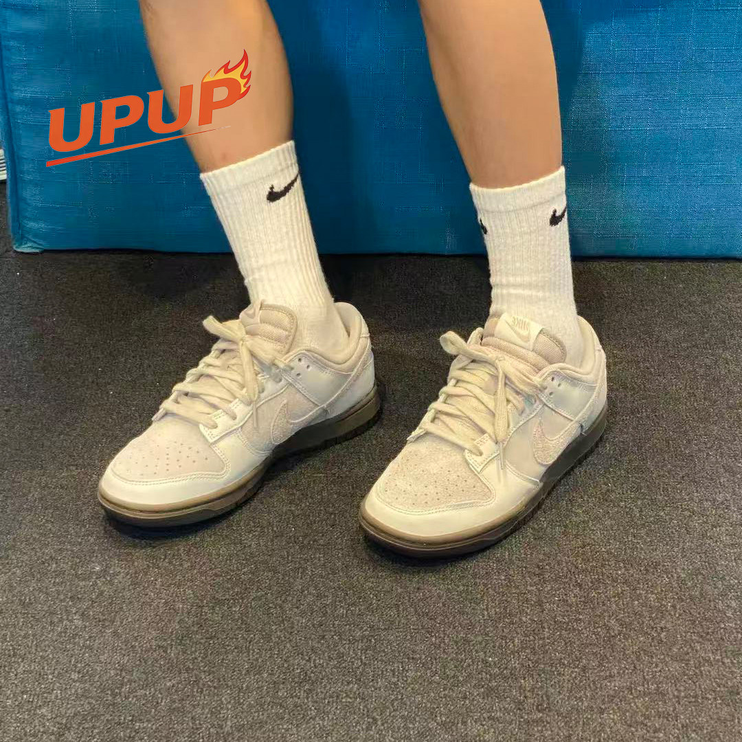 Nike Dunk Low灰麂皮拼接耐克冬季复古休闲滑板鞋男款FD9746-001