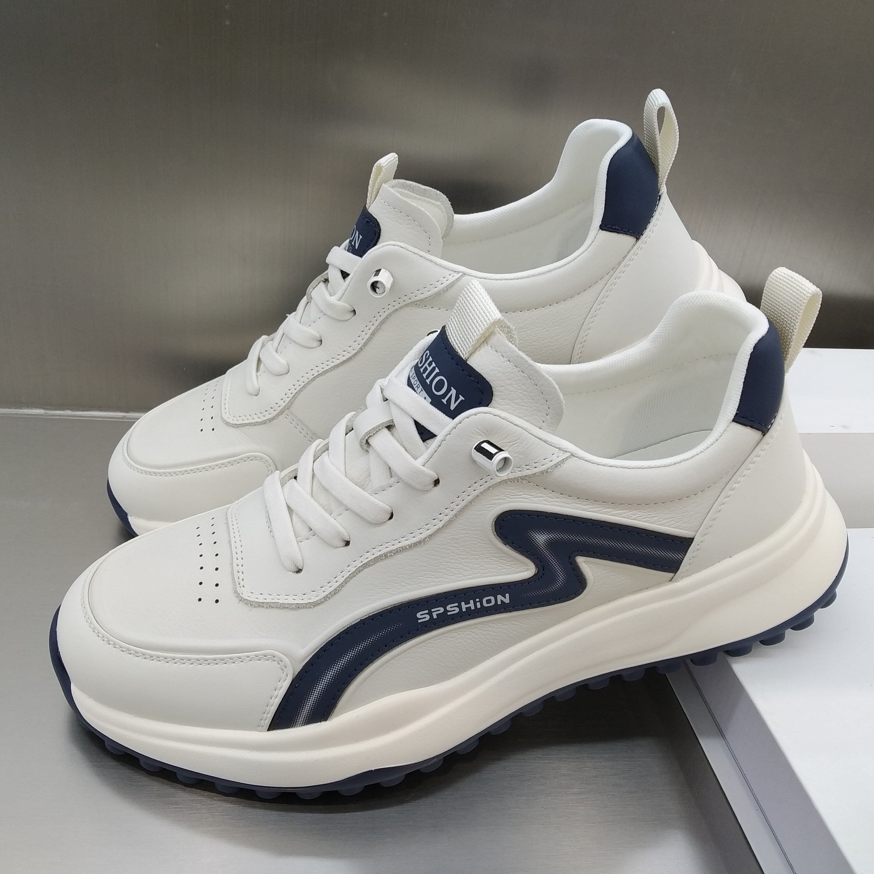 夏发真皮男鞋2026新款春季休闲鞋软底轻便运动鞋头层牛皮男士皮鞋