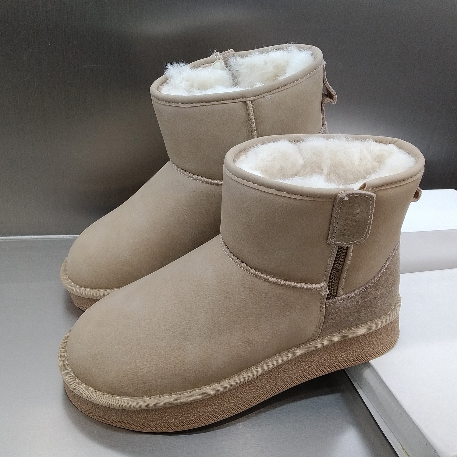 夏发女鞋雪地靴2024新款冬季加绒加厚短靴保暖平底防滑东北大棉鞋,女鞋,时尚雪地靴,淘宝优惠券,粉丝福利购,淘宝优惠卷