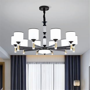 客厅吊灯2026新款现代简约大气轻奢高档中式餐厅大厅主灯别墅全屋