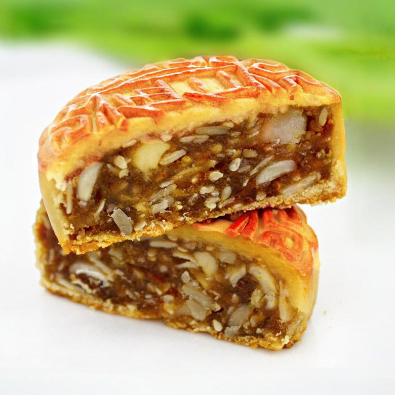 乔家栅月饼 单个100克乔家珊 传统零食 中秋节江西广式五仁月饼