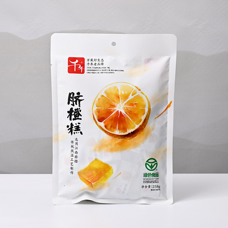 千年脐橙糕258克蜜饯果糕零食