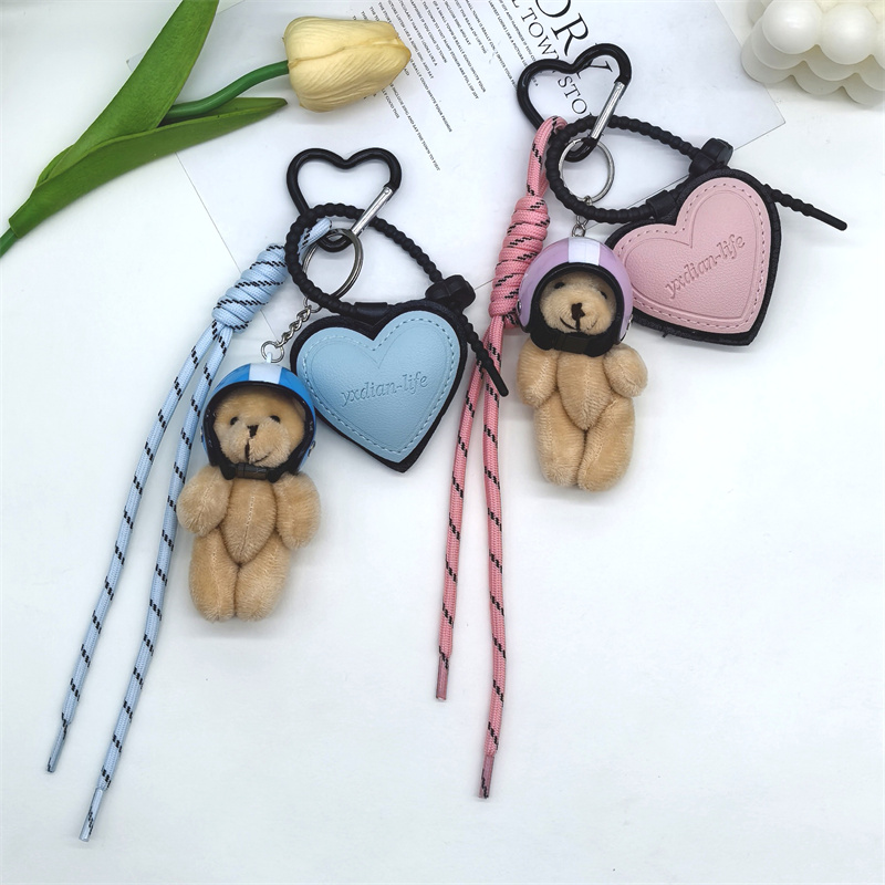 ins风韩系可爱机车头盔挂件