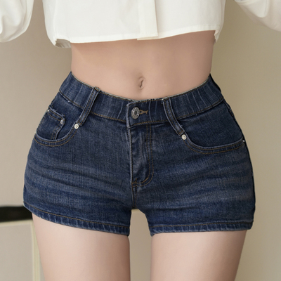 丰胯低腰紧身裤辣妹牛仔短裤女装2025新款夏季今年流行爆款女人味
