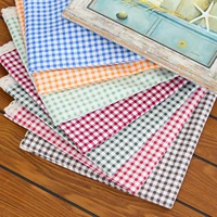 Khăn trải bàn bằng vải cotton và vải lanh Nhật Bản kiểu lưới nhỏ Hồng Kông phong cách nghệ thuật nhỏ tươi bàn mục vụ bàn tròn bàn cà phê bàn ​​khăn trải bàn - Khăn trải bàn khăn trải bàn gỗ