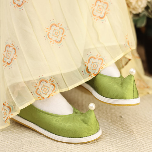 公卿X江南朱记【三兔共耳】千层底汉服鞋传统老北京工艺平跟