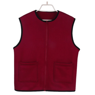 摇粒绒保暖马甲女春季 0872女士休闲圆领百搭马夹上衣 2025年新款