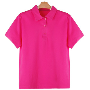 女士立领套头宽松体恤韩版 女装 纯棉上衣粉色短袖 t恤2024年夏装