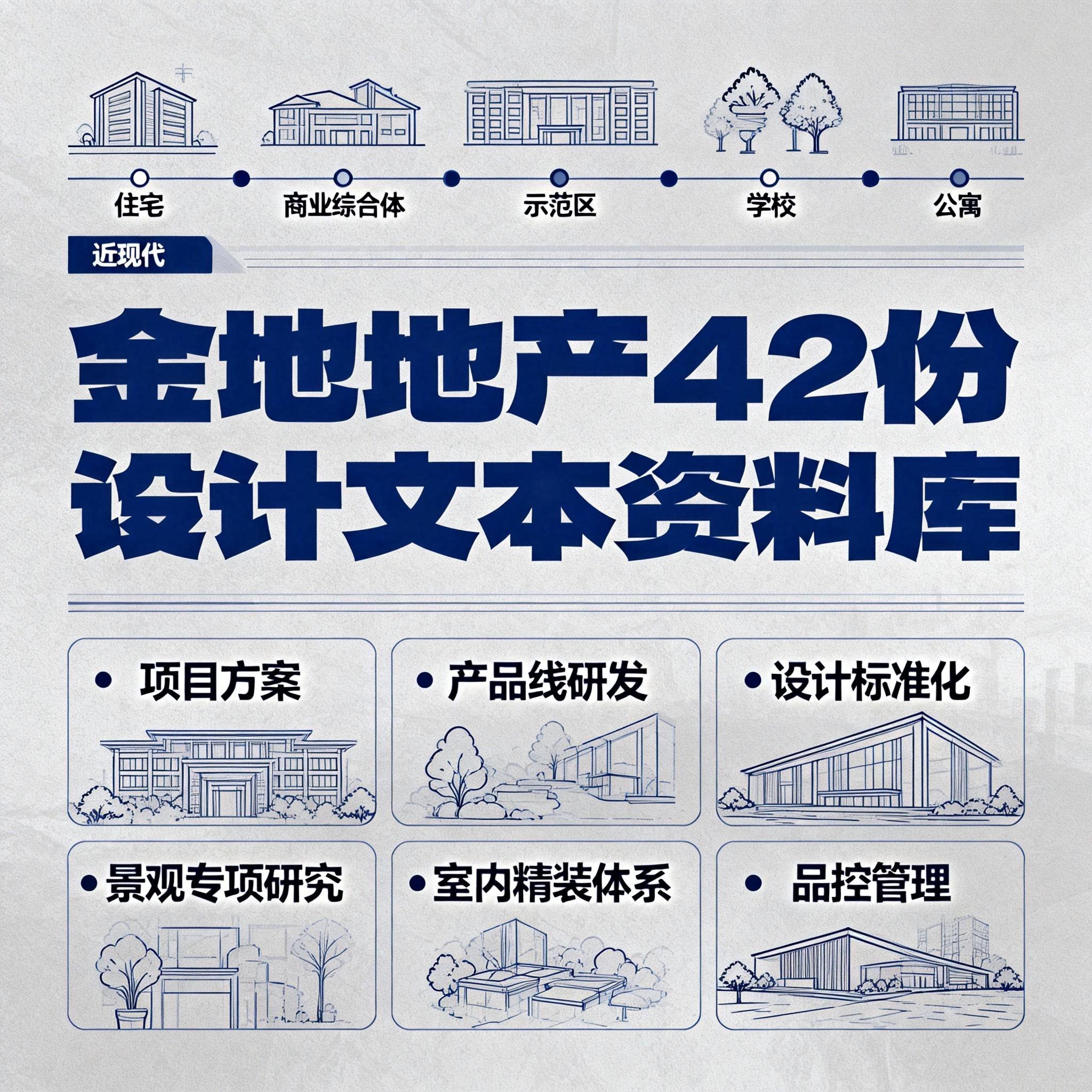 金地地产全套设计文本资料合集建筑景观室内方案PDF