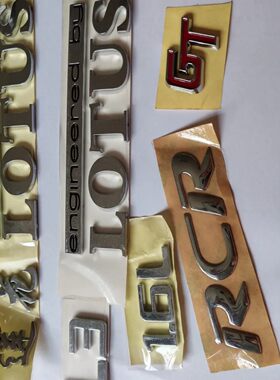 青年莲花L3L5原装正厂后字标牌车标车贴莲花 RCR L3 GT LOTUS 1.6