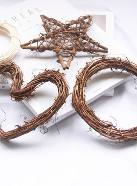 美沐儿 干花树枝树干家居装饰diy花环 编织 藤环藤圈居家挂饰摆件