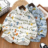 2026春装 休闲上衣薄款 新款 衬衣外套宝宝春季 儿童长袖 男童纯棉衬衫