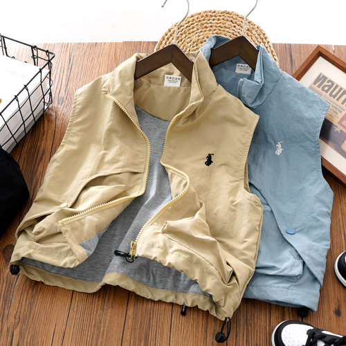 男童工装马甲帅气外穿马夹坎肩